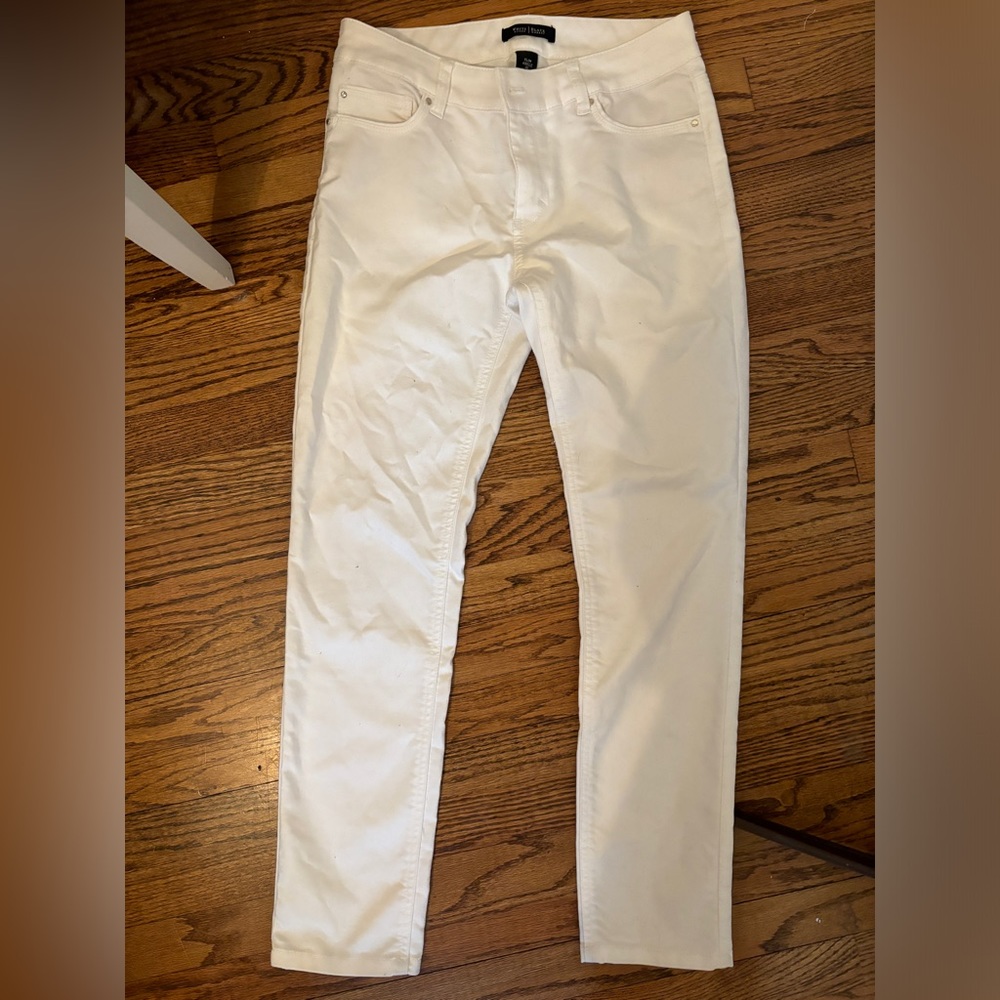 White House Black Market White Jeans